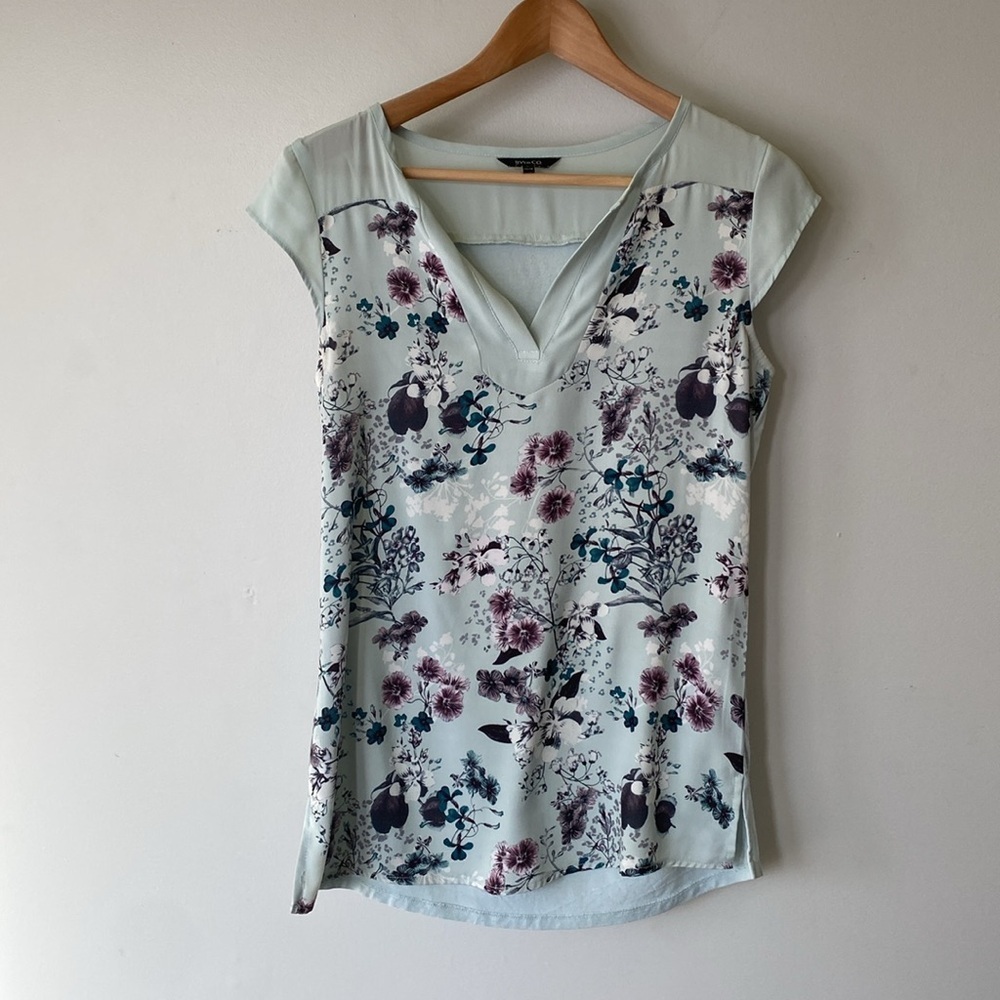 RW&Co. blouse short sleeve top shirt XS